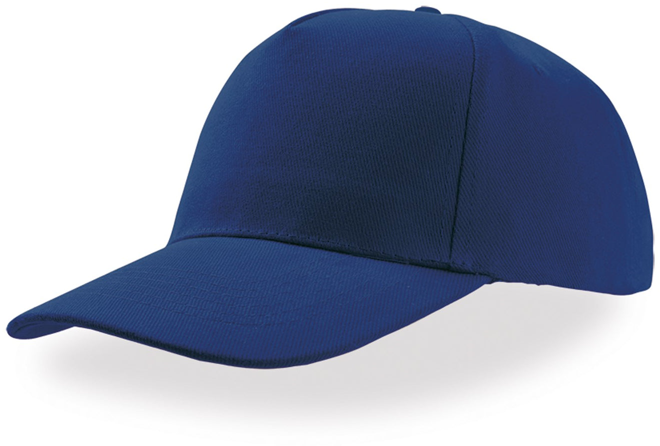Atlantis Liberty Five Buckle Hvy Brush Cotton 5 Panel Cap - Royal