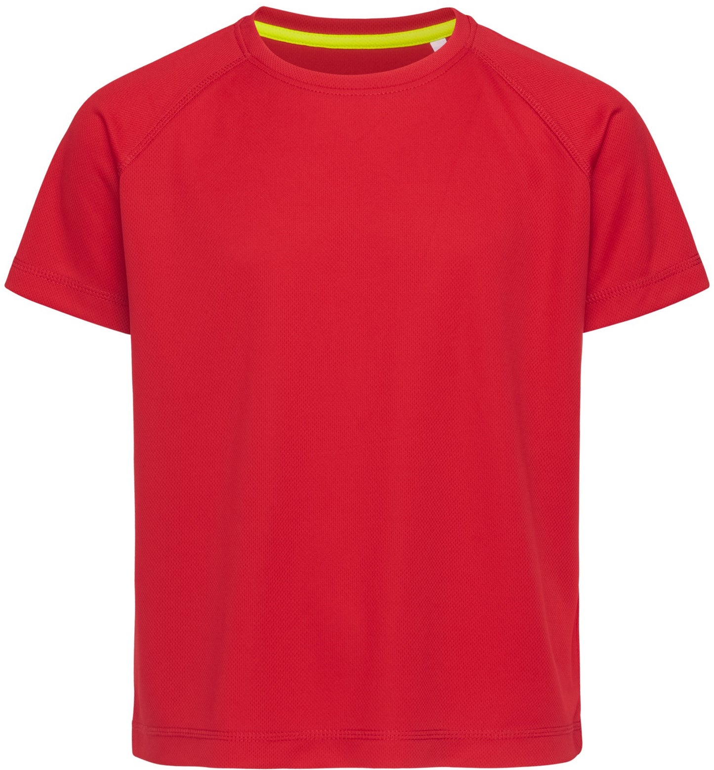 Stedman Active Sports Raglan Mesh Youths T - Crimson Red