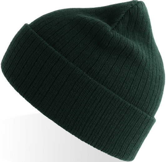 Atlantis Rio Recycled 3x1 Rib Cuffed Beanie - Bottle Green