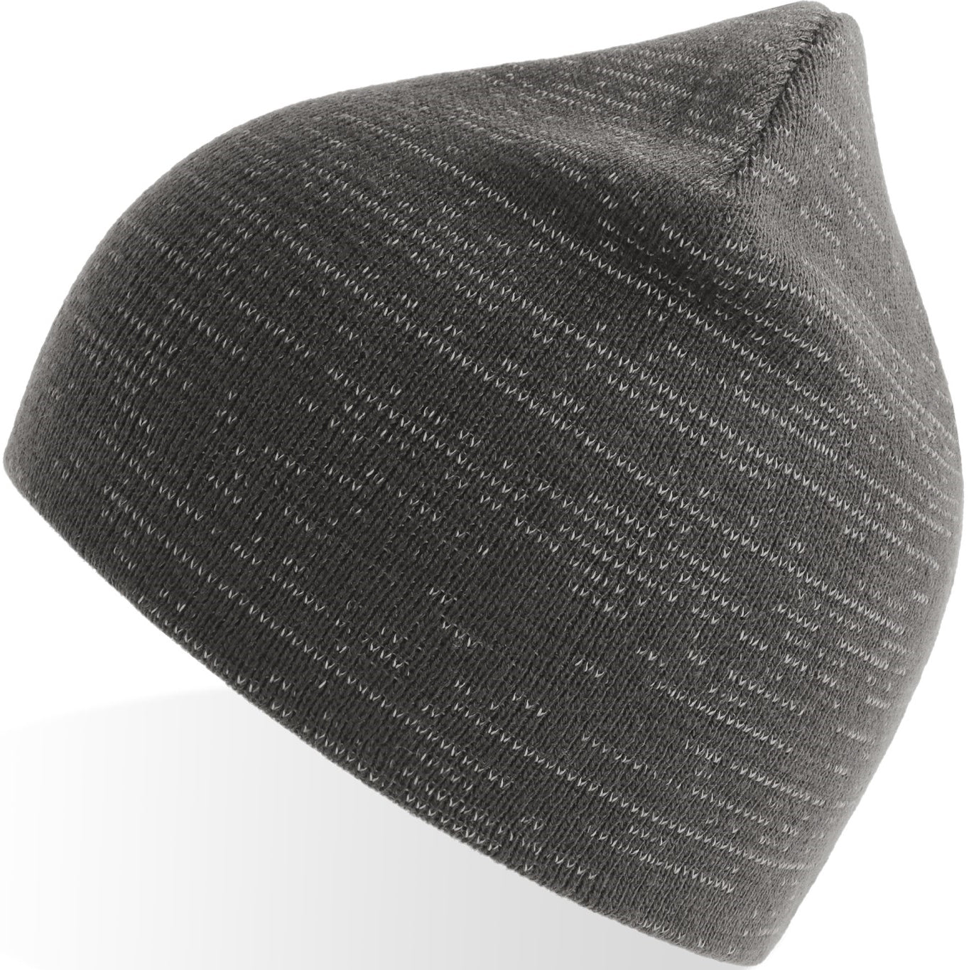 Atlantis Shine Recycled Short Beanie With Reflex Thread - Dark Grey