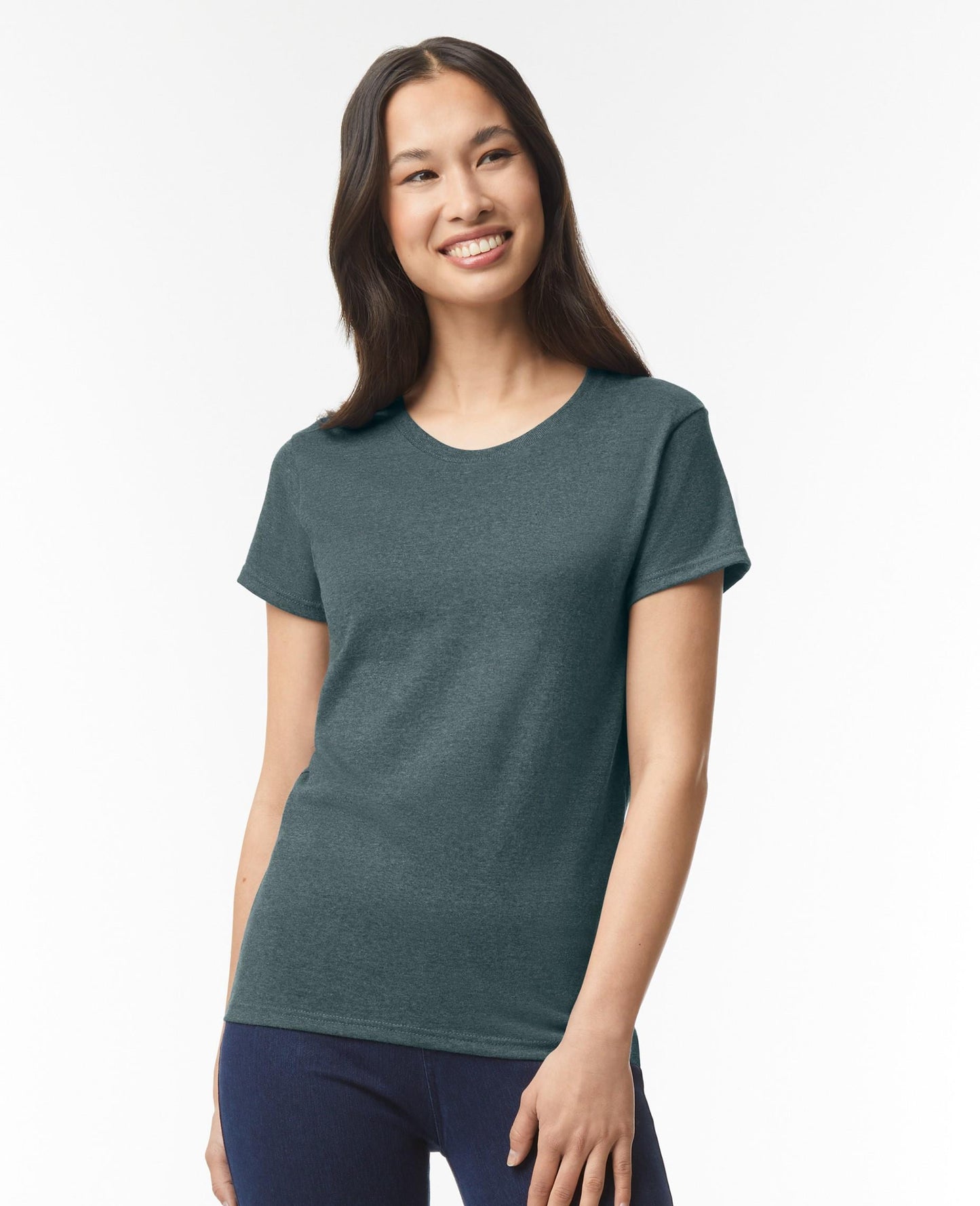 Gildan Heavy T Ladies - Dk Heather