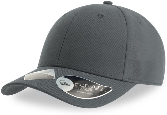 Atlantis Joshua Recycled Polyester 6 Panel Cap - Dark Grey