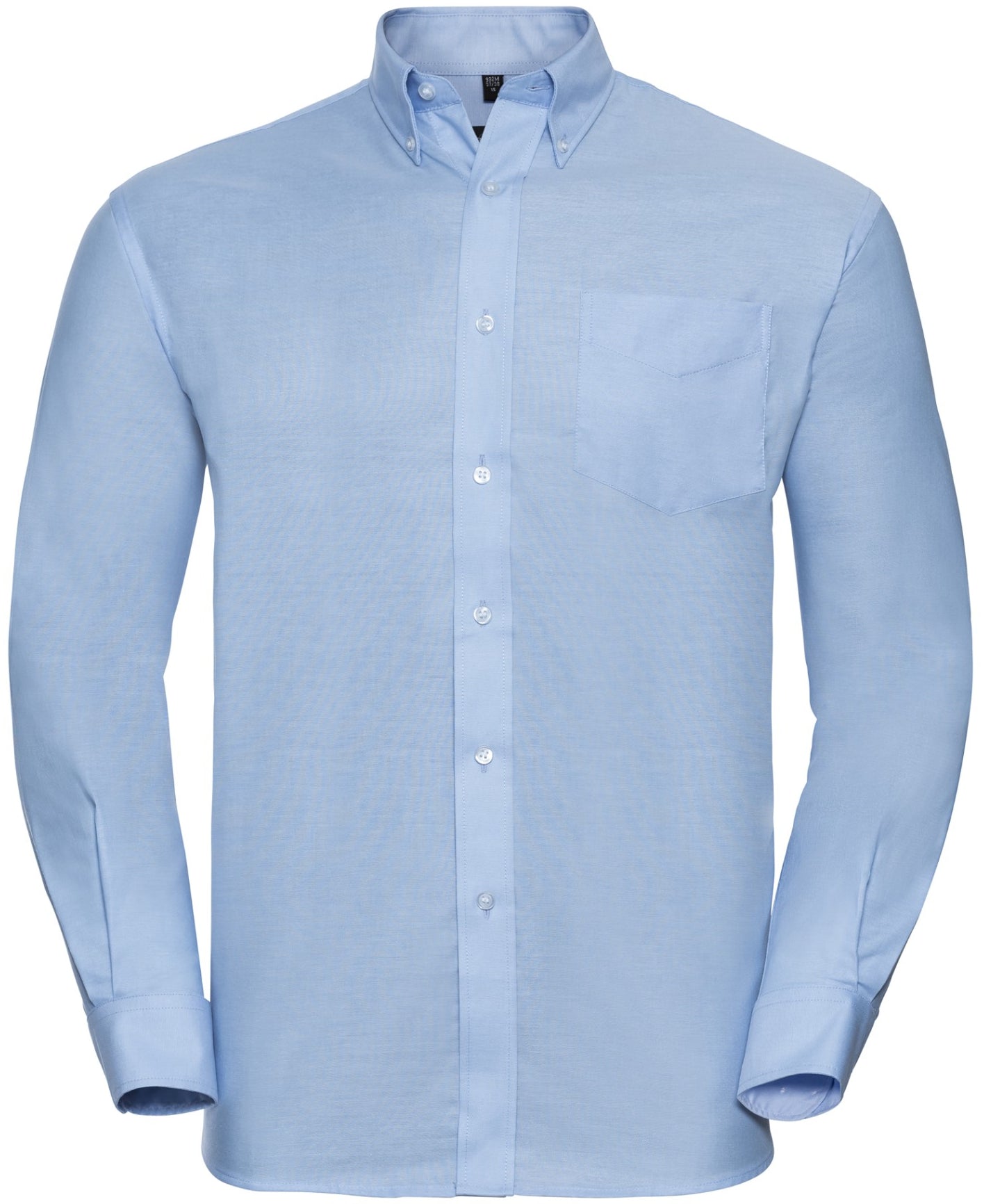 Russell Mens Oxford Shirt L/S - Oxford Blue