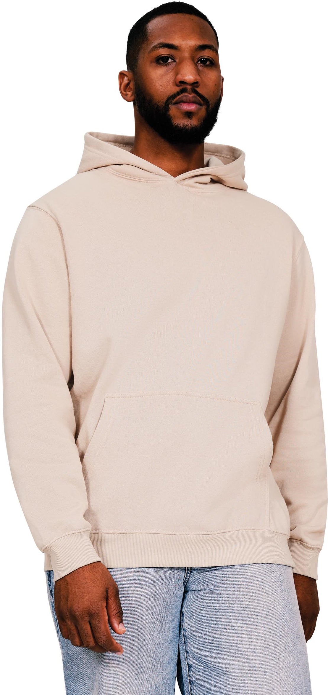 Casual Ringspun Blended 280 Core Hood - Sand