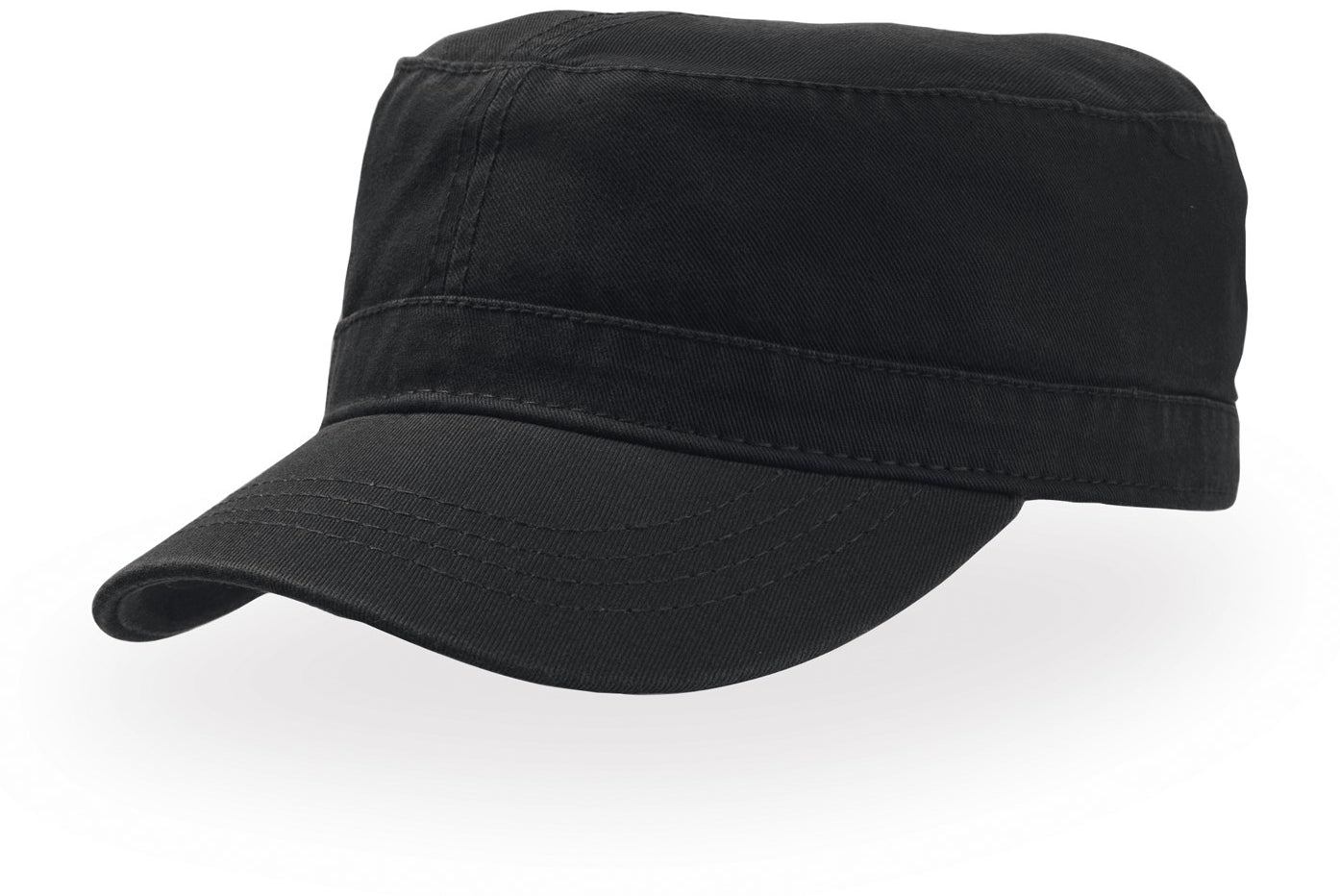 Atlantis Uniform Military Cap Chino Cotton - Black