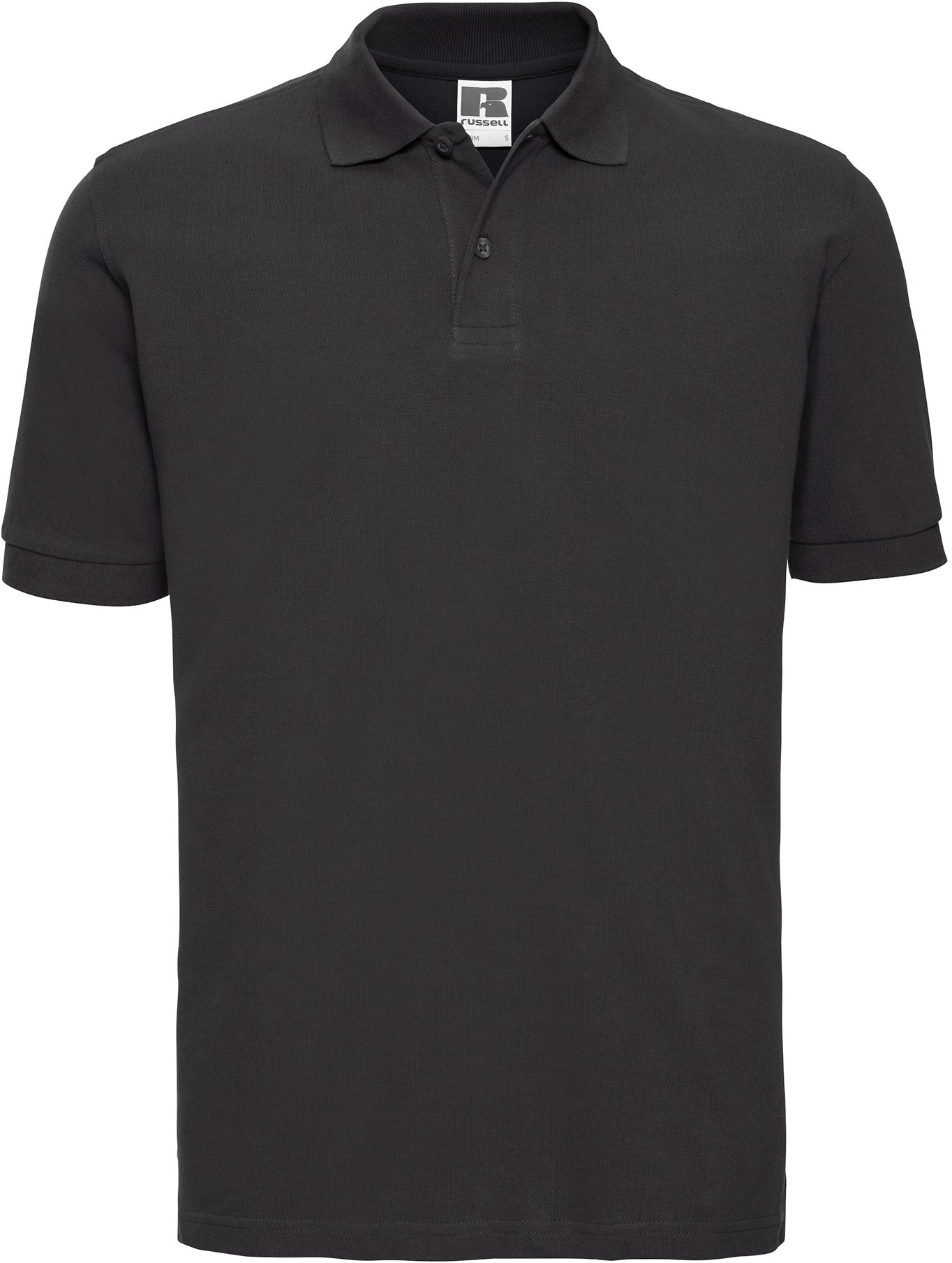 Russell Classic Cotton Polo Mens - Black