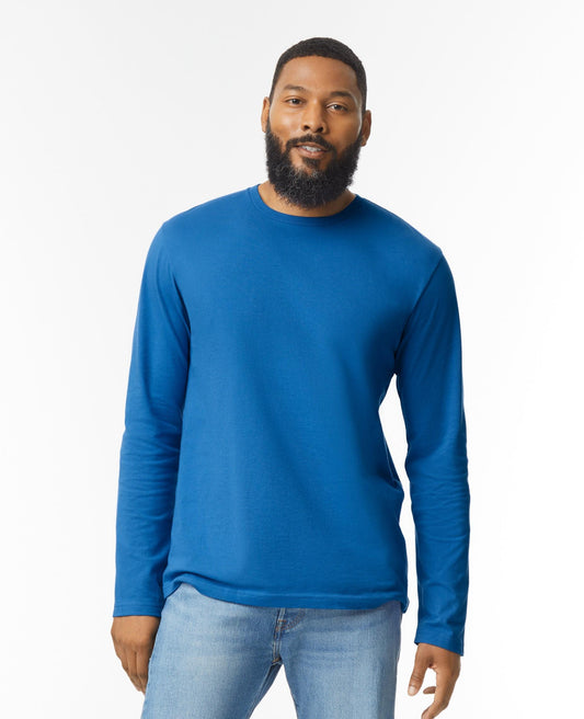 Gildan Mens L/S Softstyle T - Royal