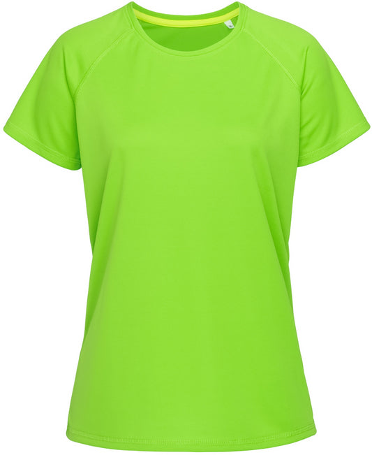 Stedman Active Sports Raglan Mesh Ladies T - Kiwi