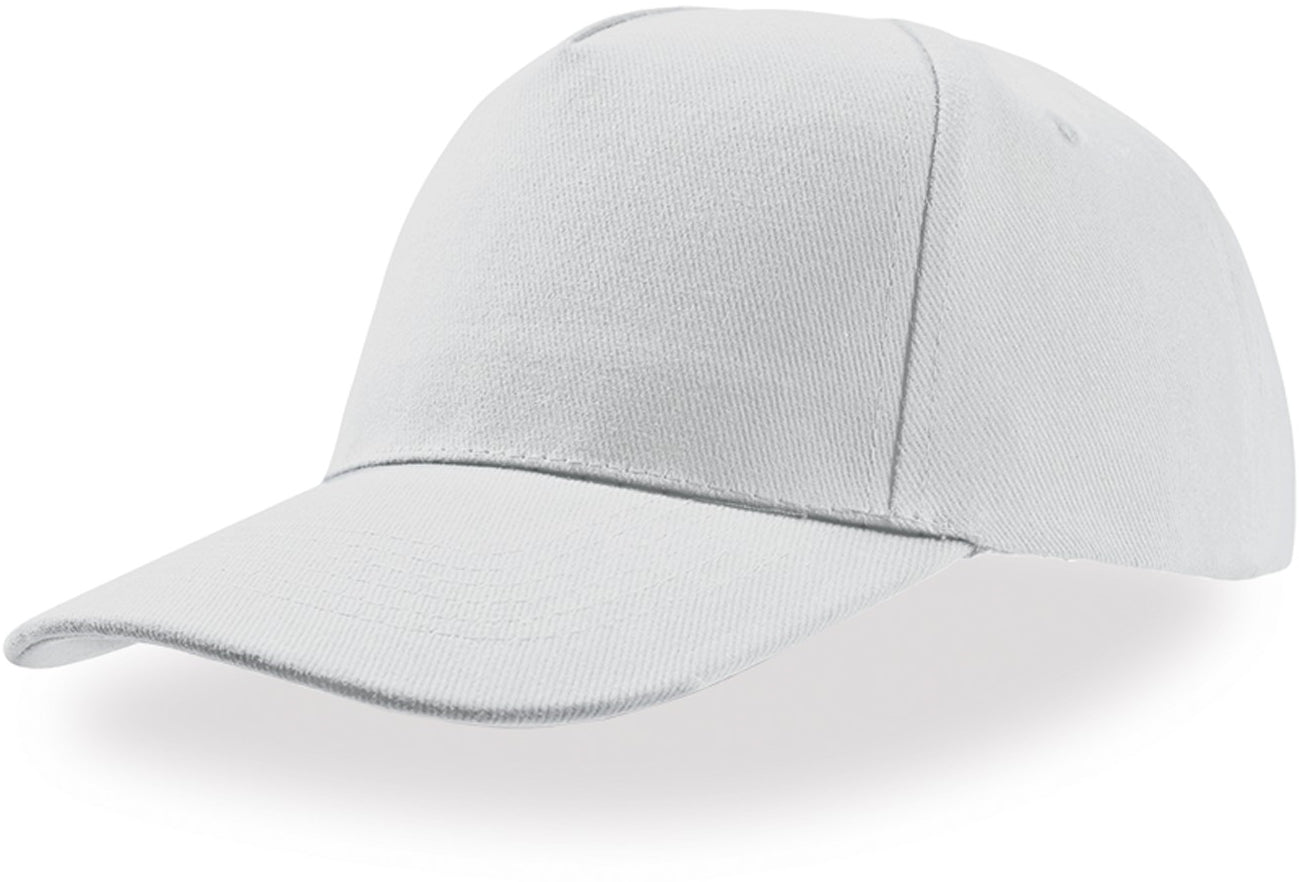 Atlantis Liberty Five Hvy Brush Cotton 5 Panel Cap - White