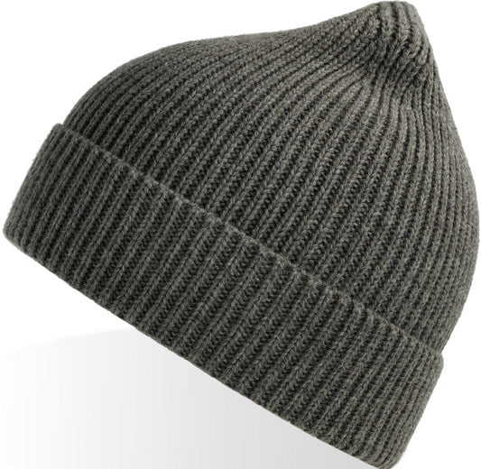 Atlantis Andy Recycled Polyester Acrylic Beanie - Dark Grey Melange