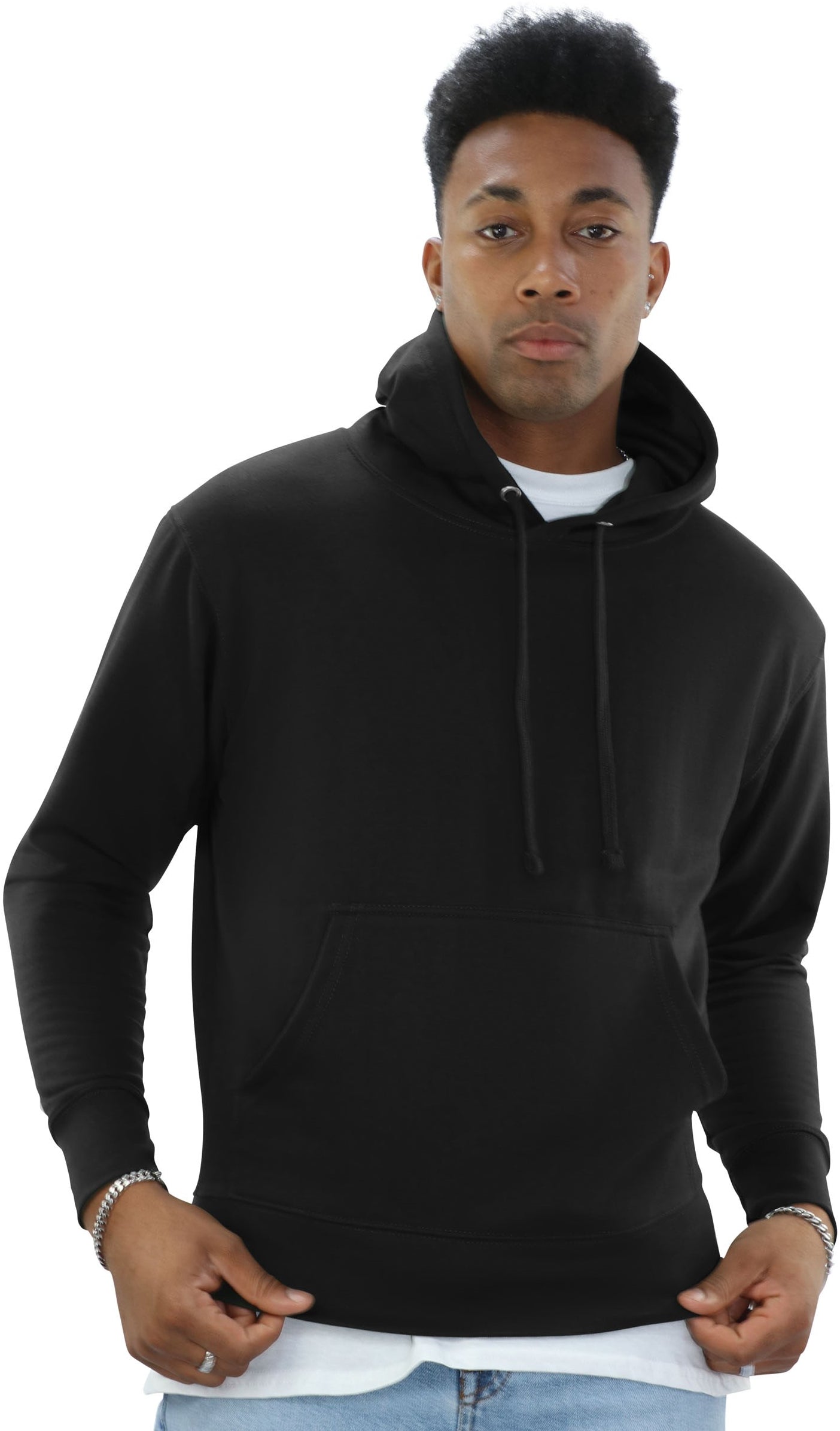 Casual Classic Pullover Hood - Black