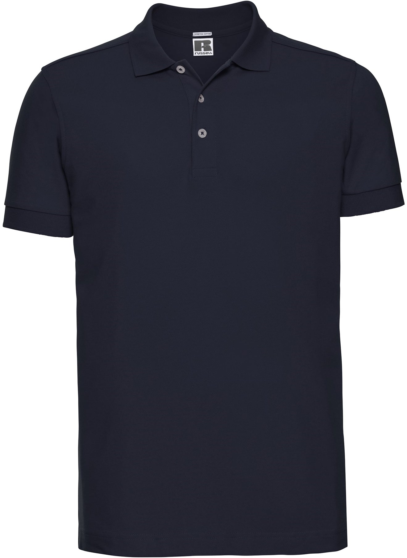 Russell Stretch Polo Mens - French Navy