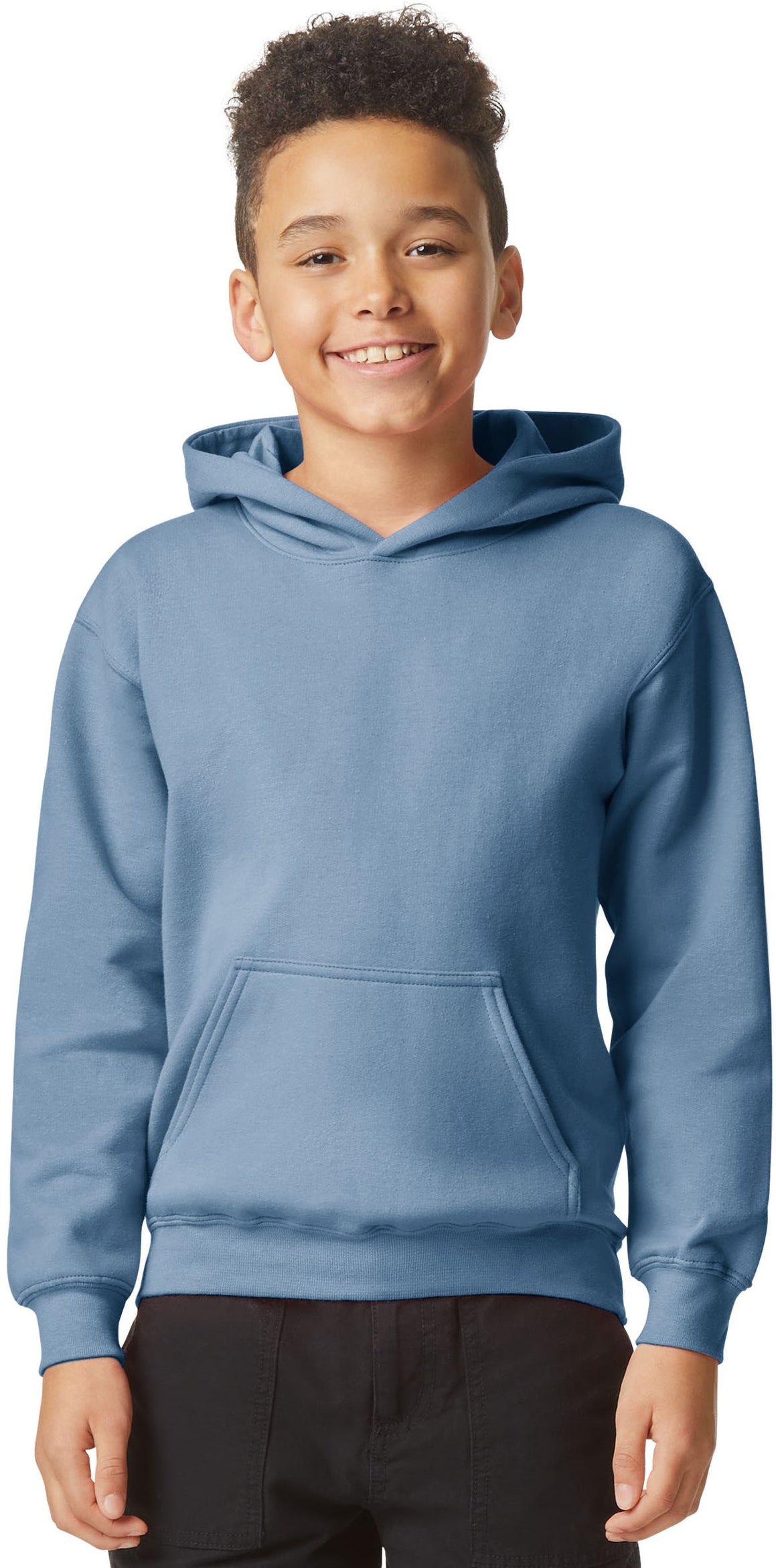 Gildan Softstyle Midweight Pullover Hood Kids - Stone Blue