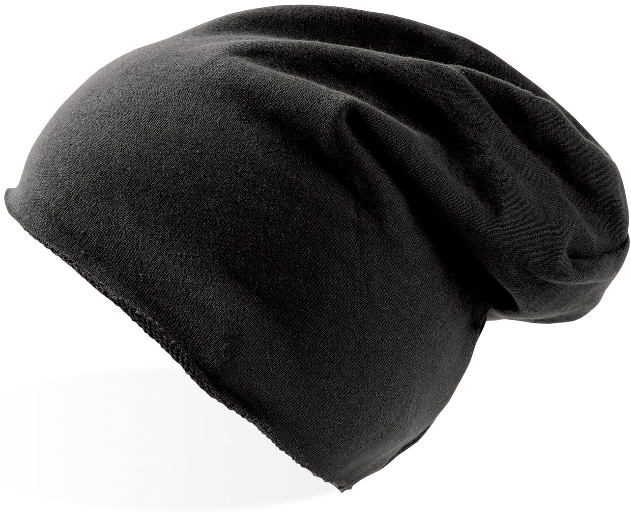 Atlantis Brooklin Raw Edge Jersey Beanie - Black