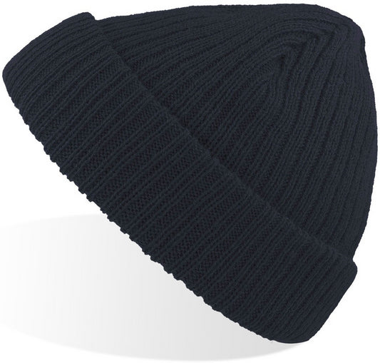 Atlantis Docker Short Beanie With Turn Up - Navy