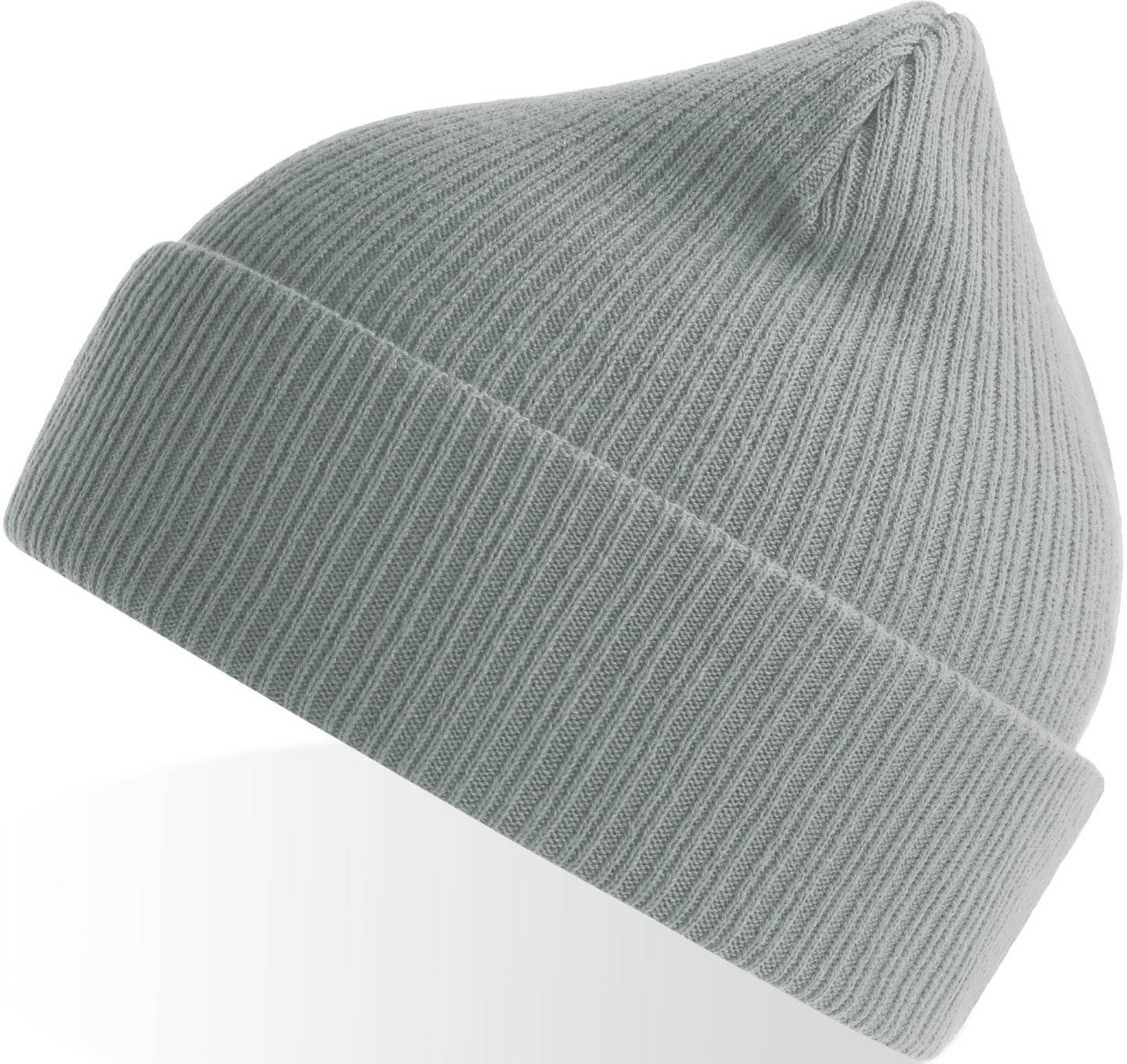 Atlantis Nelson S Organic 2x1 Rib Cuffed Beanie - Light Grey