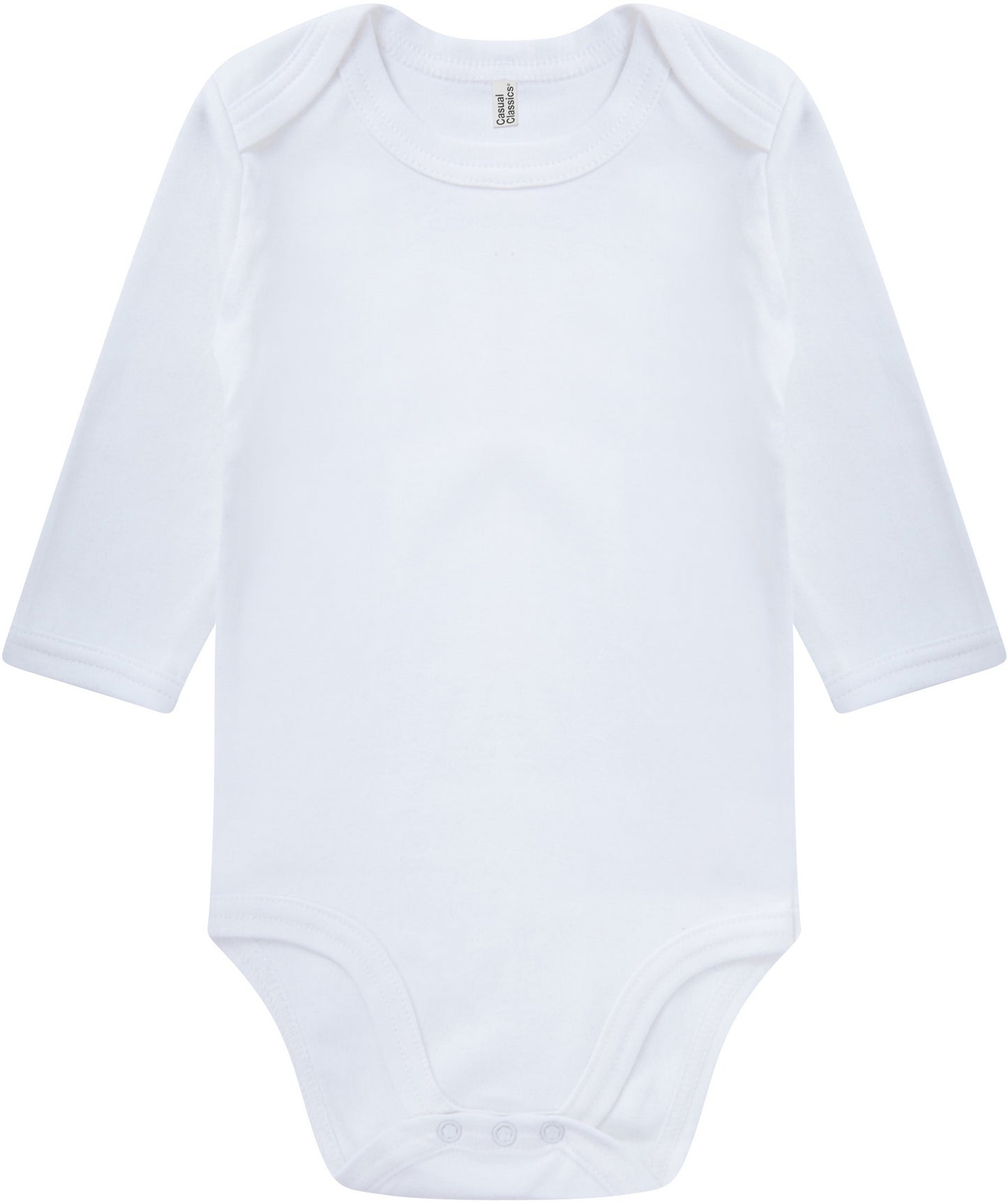 Casual Classic Baby L/S Body Suit - White