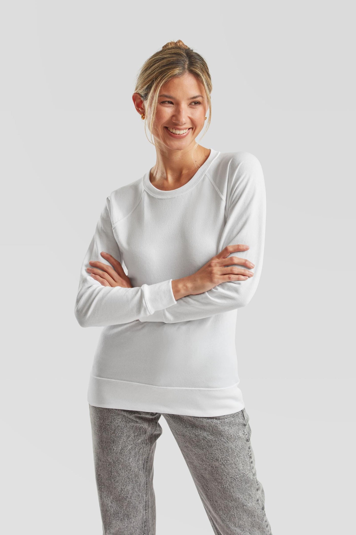 FotL Lightweight Raglan Sweat Ladies - White