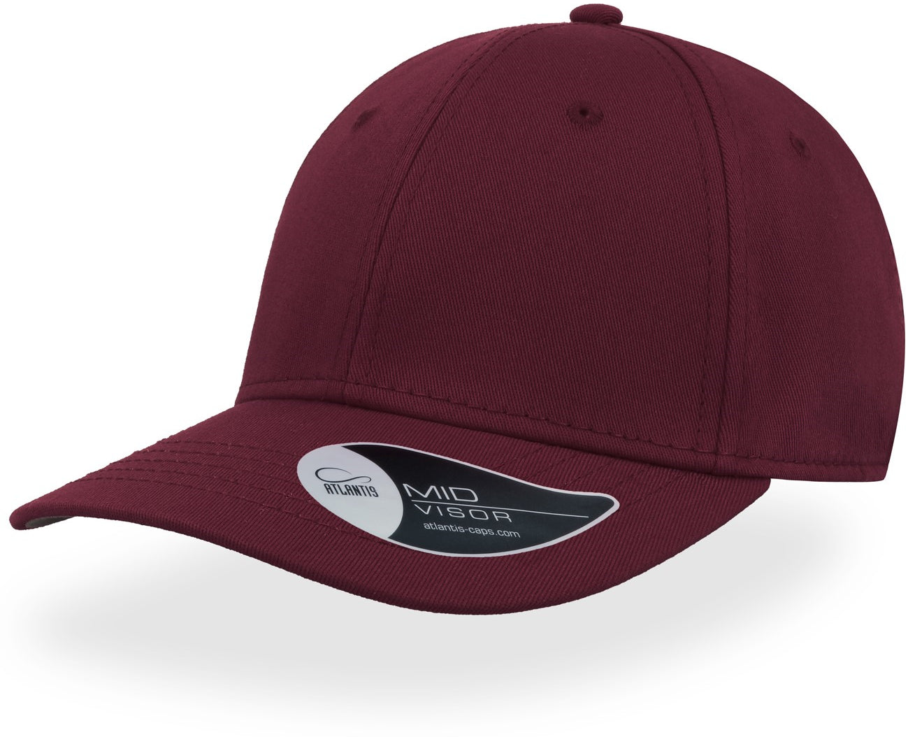 Atlantis Pitcher Flexible Fit 6 Panel Cap - Burgundy