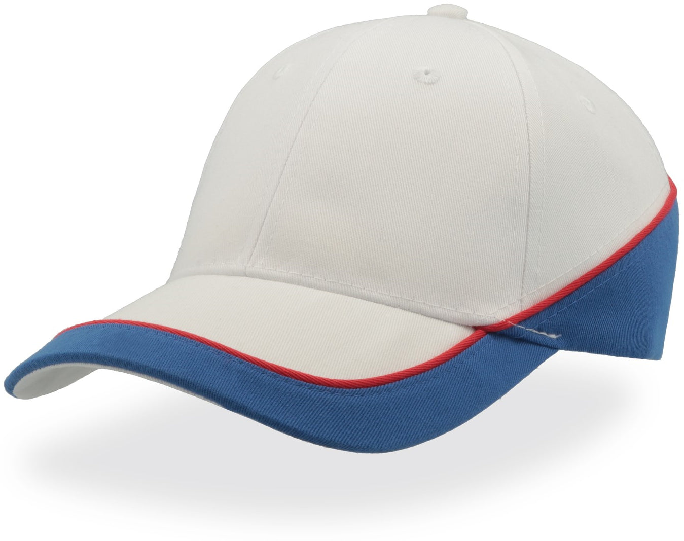 Atlantis Racing Teamwear 6 Panel Cap - White/Royal