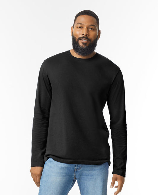 Gildan Mens L/S Softstyle T - Black