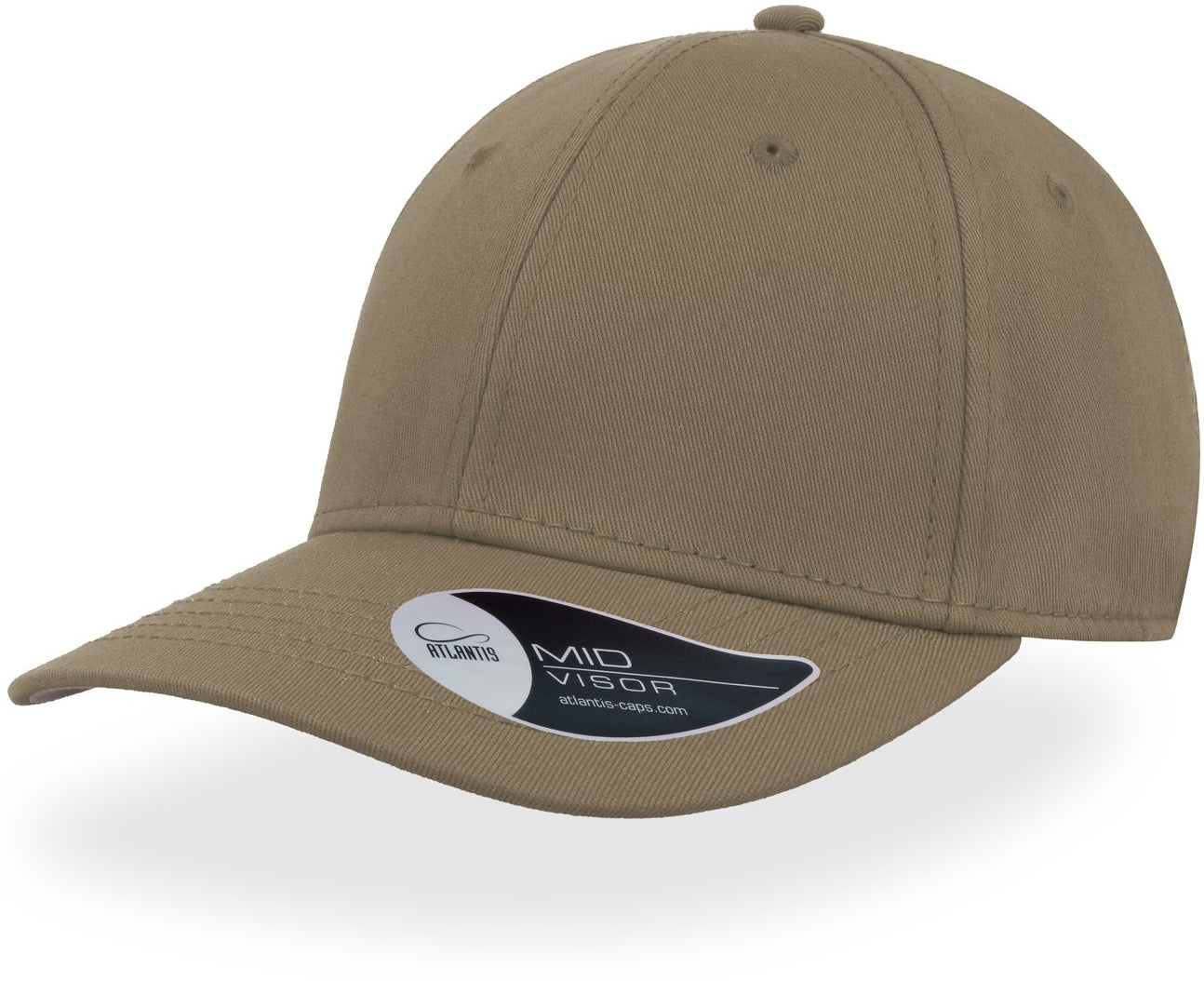 Atlantis Pitcher Flexible Fit 6 Panel Cap - Khaki