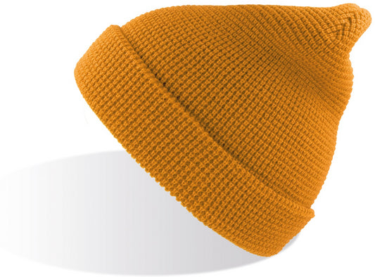 Atlantis Blog Waffle Beanie - Mustard