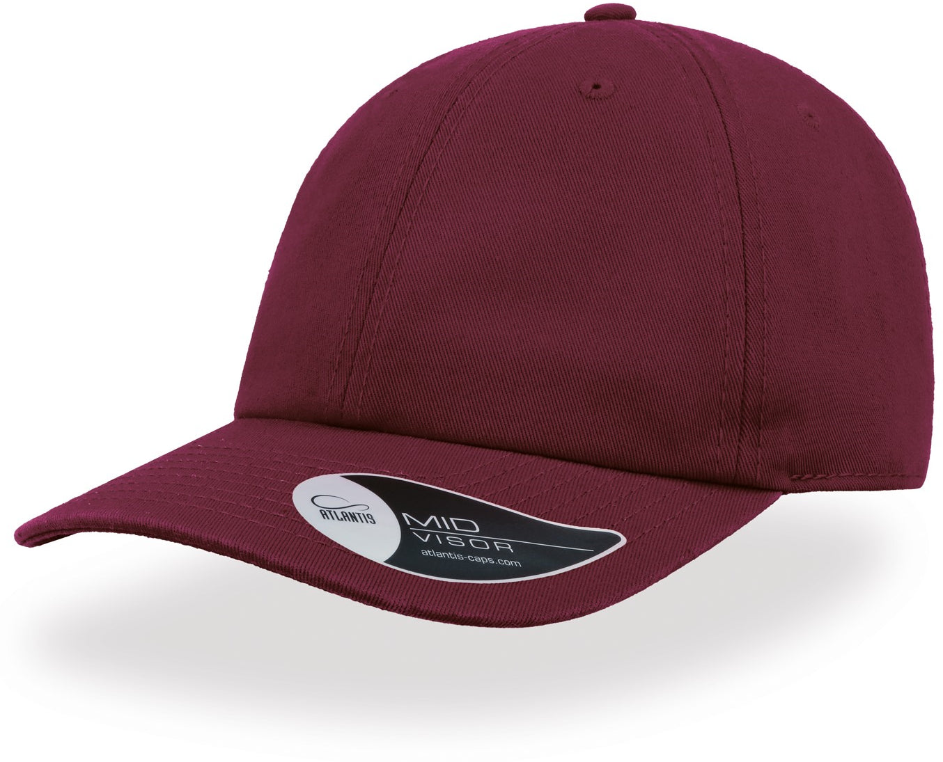 Atlantis Dad Hat Unstructured 6 Panel Cap - Burgundy