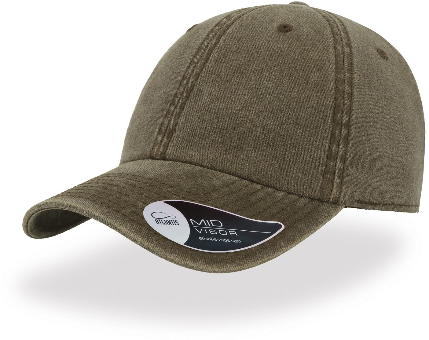 Atlantis Digg Pigment Dyed 6 Panel Cap - Olive