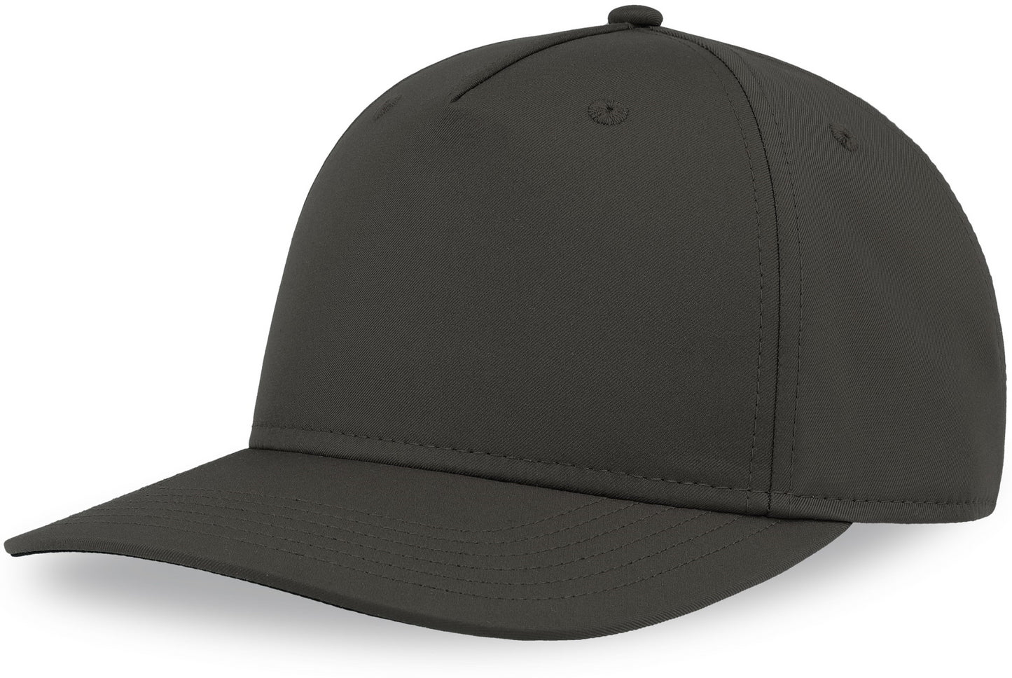 Atlantis Ray S Recycled Performance 5 Panel Cap - Dark Grey