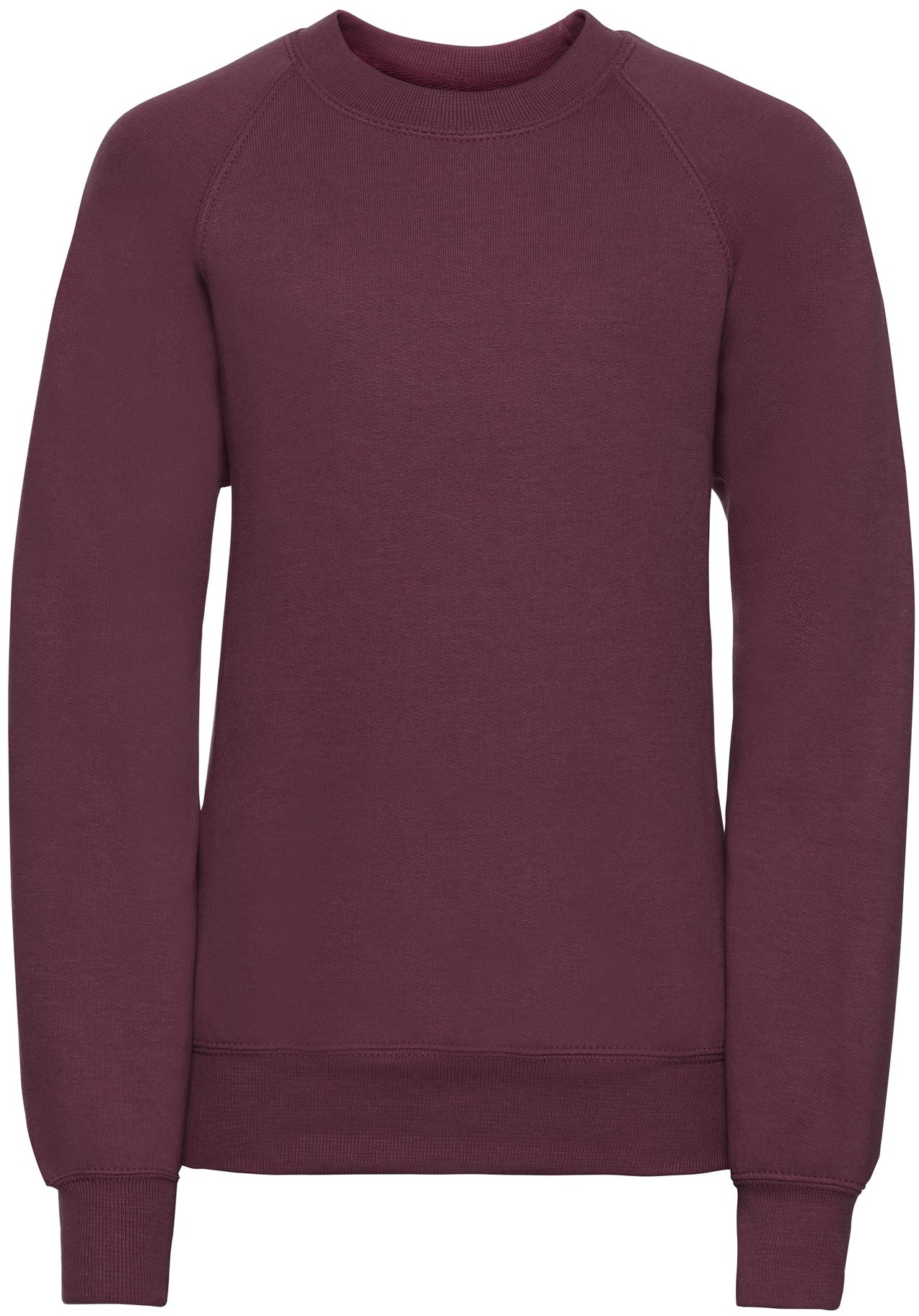 Russell Classic Youth Raglan Sweat - Burgundy