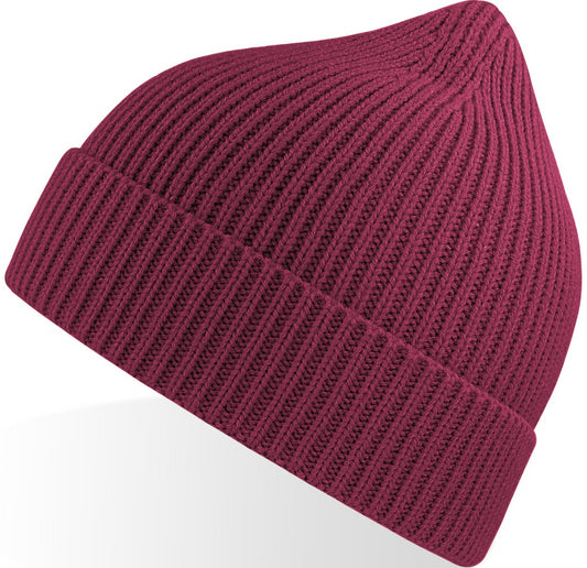 Atlantis Andy Recycled Polyester Acrylic Beanie - Burgundy