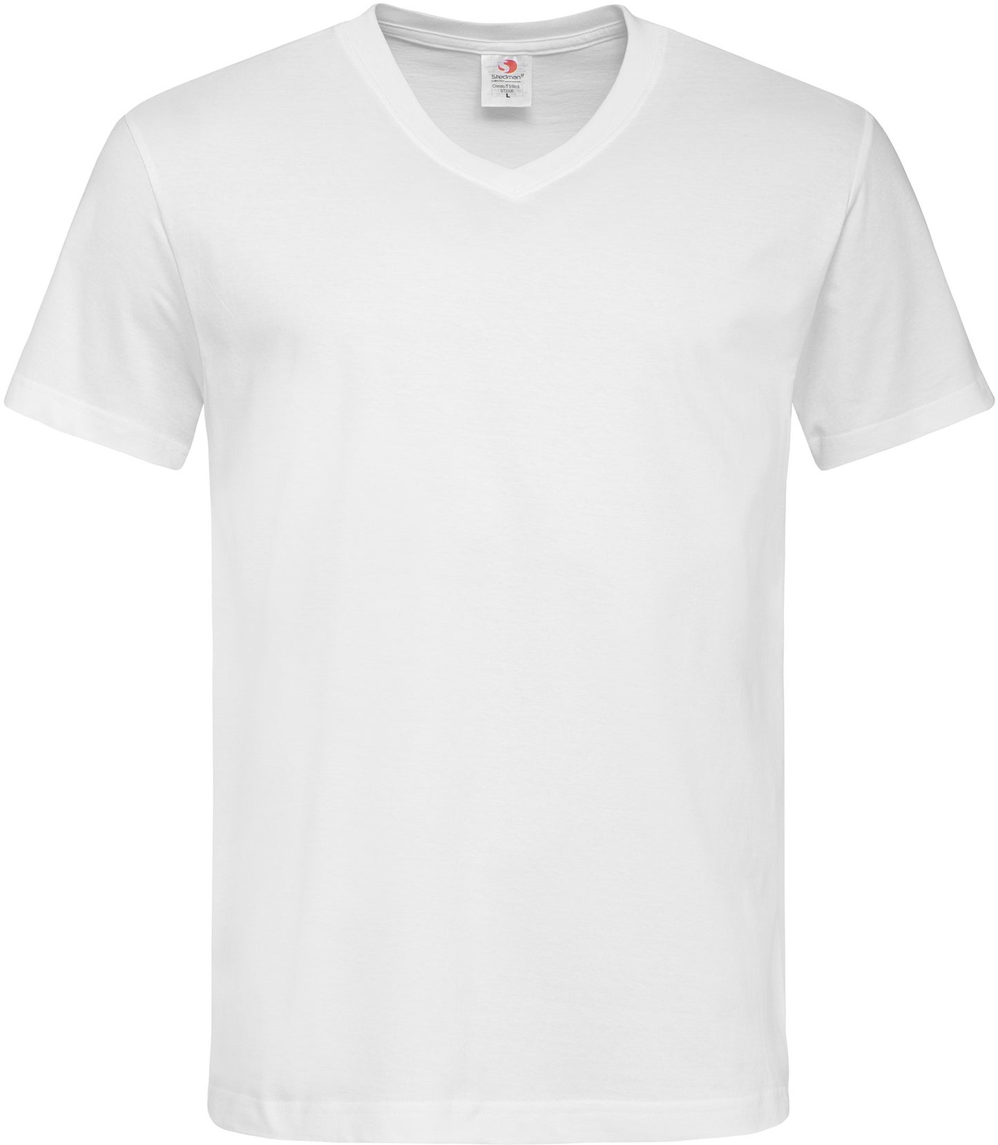 Stedman Classic V Neck T-Shirt - White