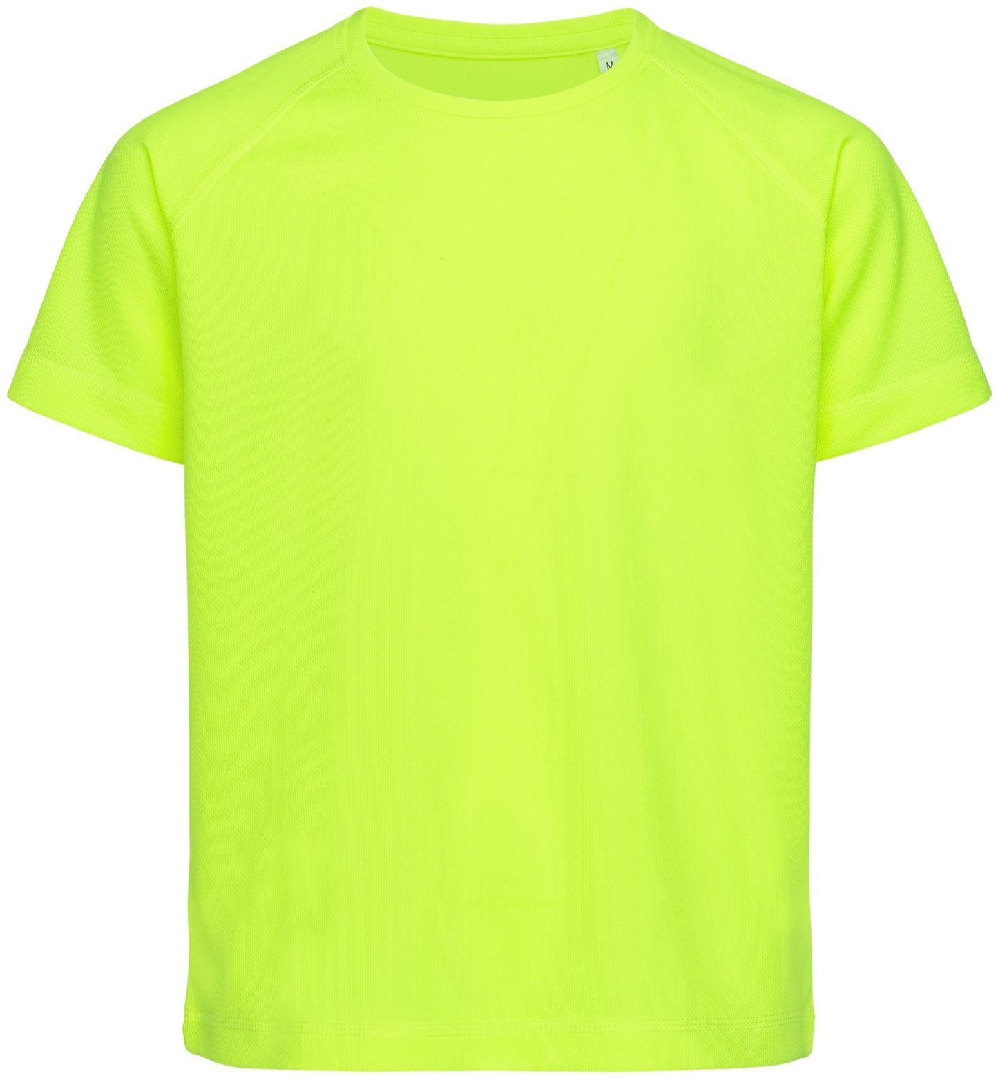Stedman Active Sports Raglan Mesh Youths T - Cyber Yellow
