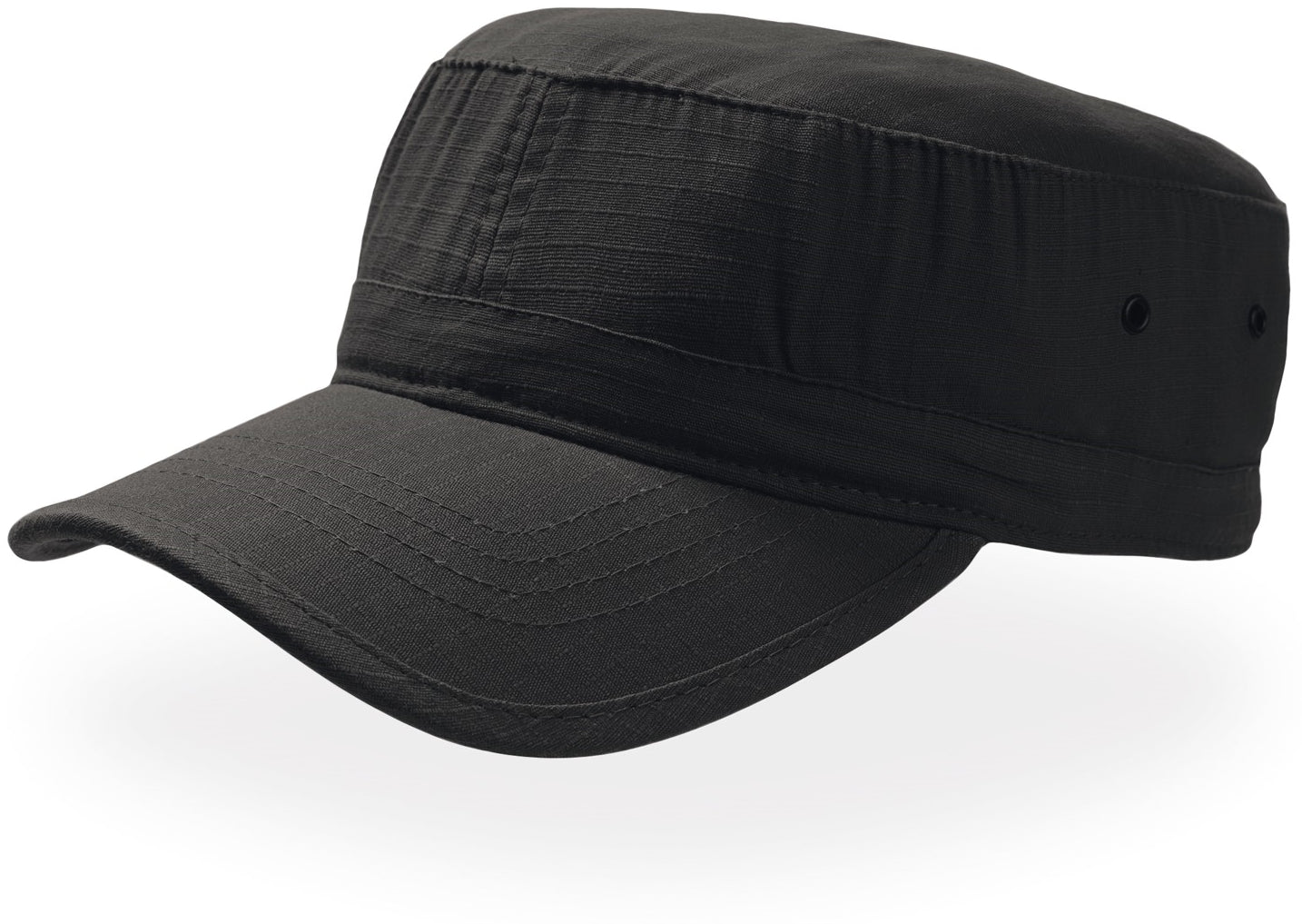 Atlantis Army Military Cap Ripstop Cotton - Black