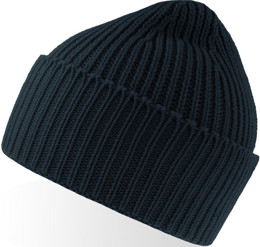Atlantis Oak Polylana Chunky Cuffed Beanie - Navy