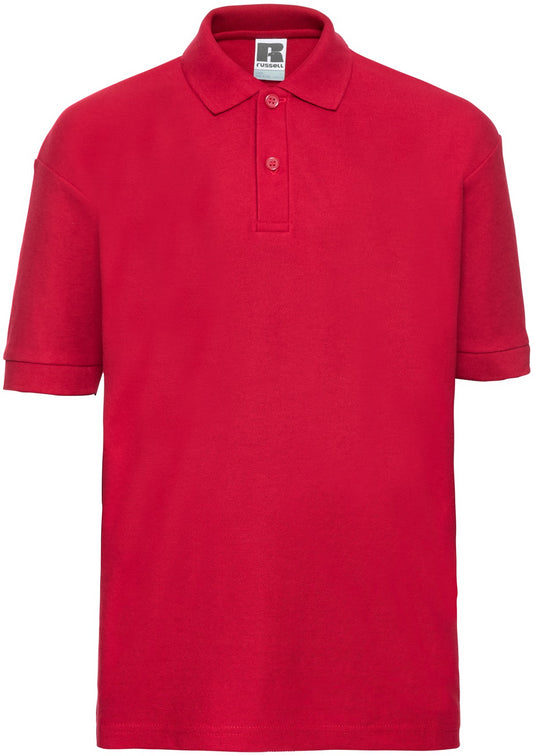 Russell Classic PolyCotton Polo Youths - Classic Red