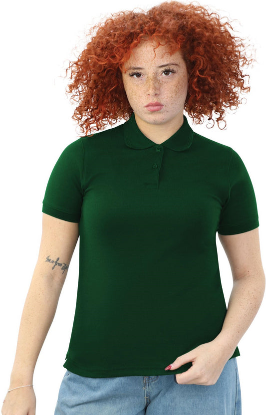 AA Diva Ladies Polo - Bottle Green