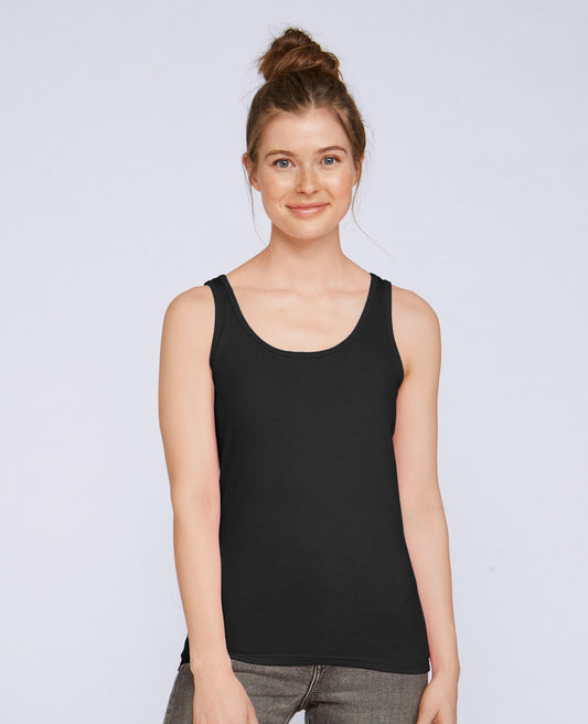 Gildan Ringspun Tank Top Mens - Black