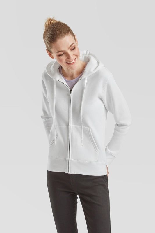 FotL Premium Zip Hood Ladies - White