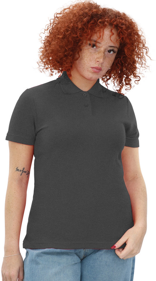 Casual Classic Ladies Polo - Dk Heather