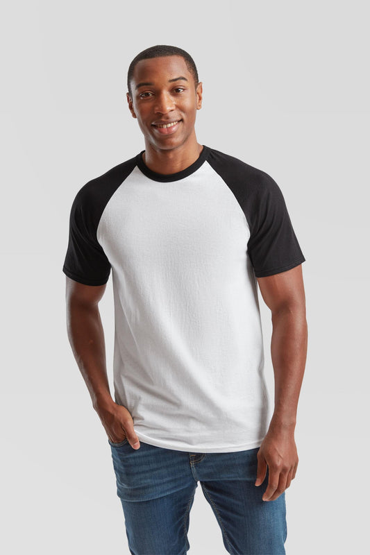 FotL Valueweight S/S Baseball T - White/Black