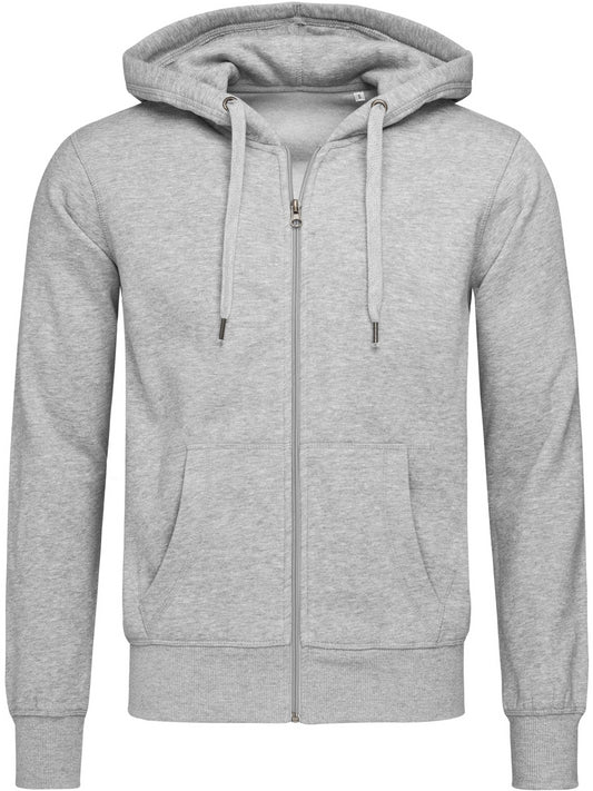 Stedman Sports Hooded Zip Jacket Select - Heather