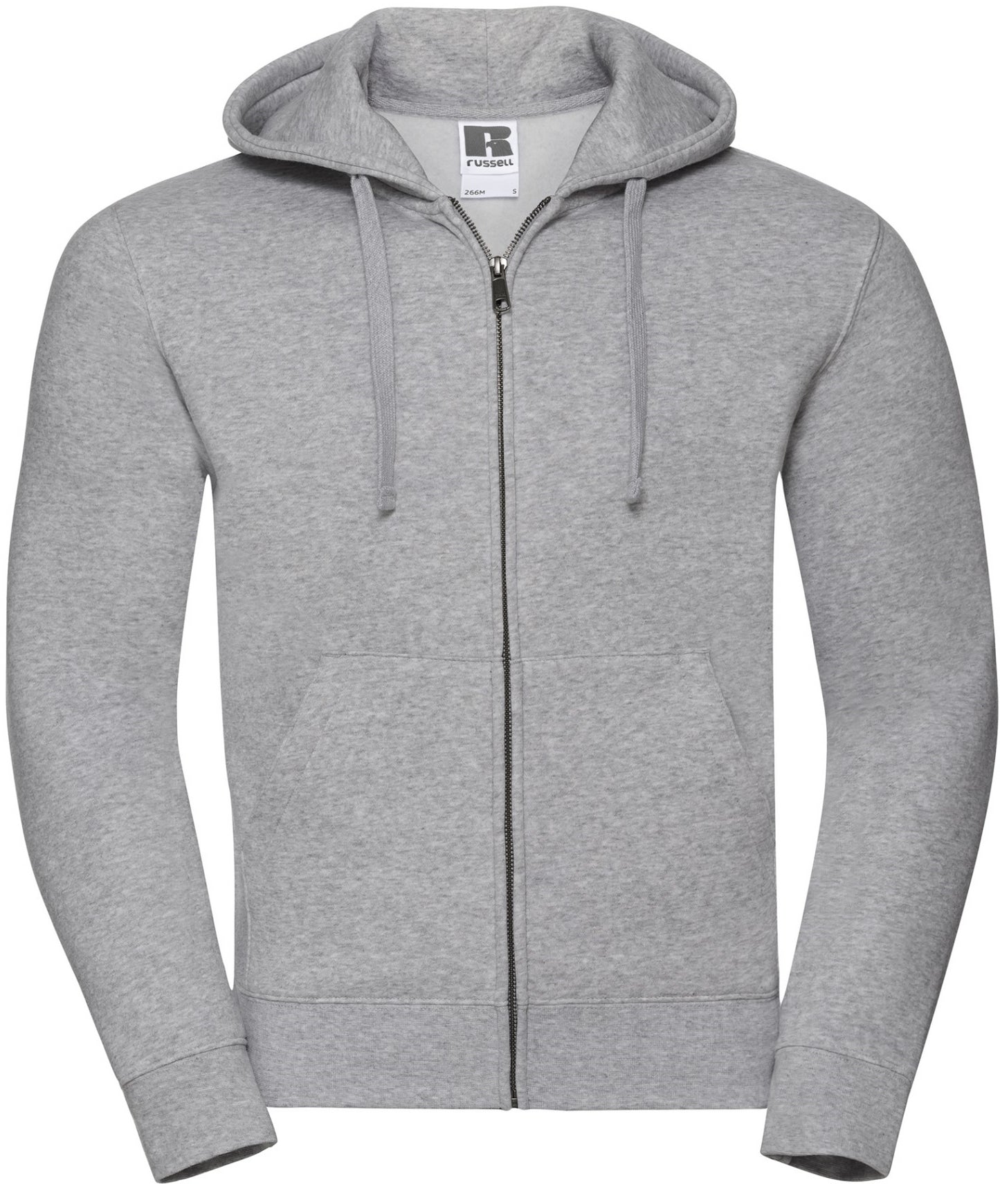 Russell Authentic Zip Hood Mens - Light Oxford
