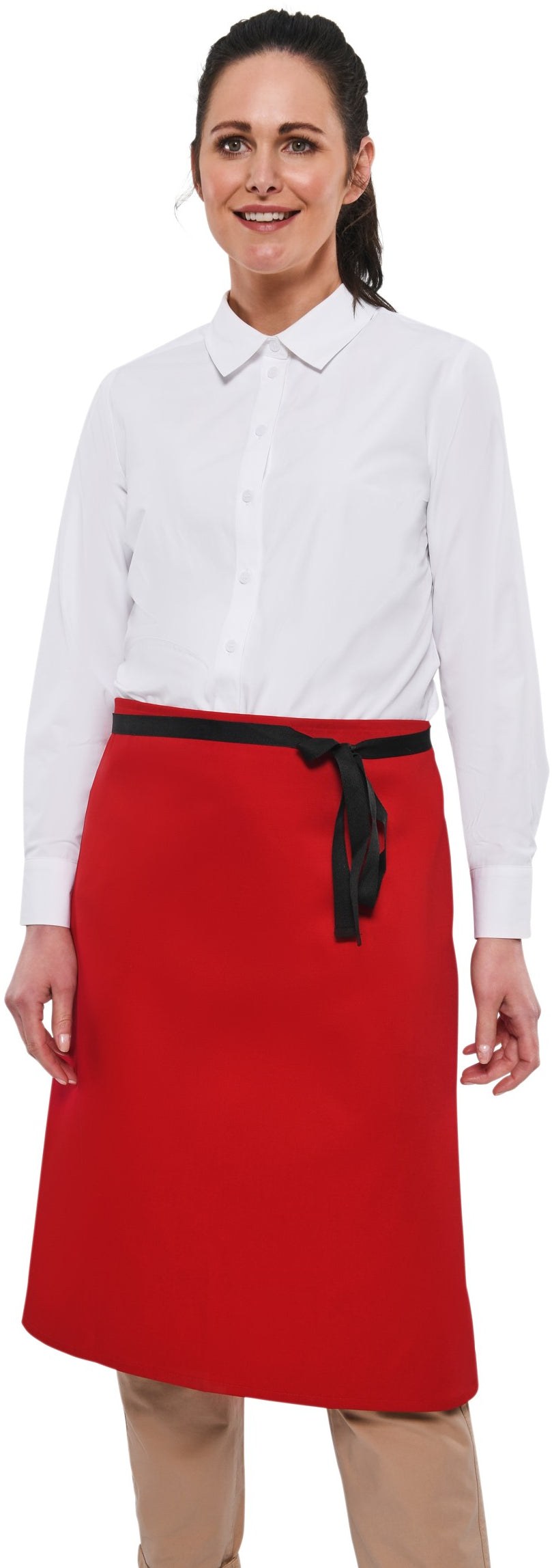 BonChef 24in Waist Apron - Red