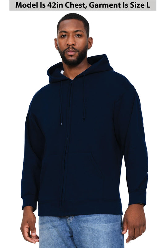 AA Zip Thru Hood - Navy