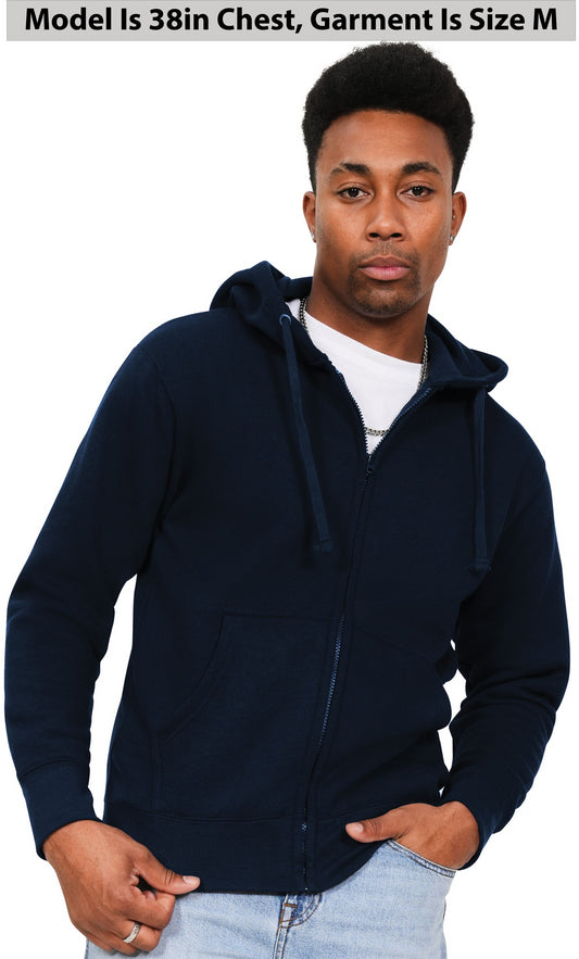 Casual Classic Zip Hood - Navy