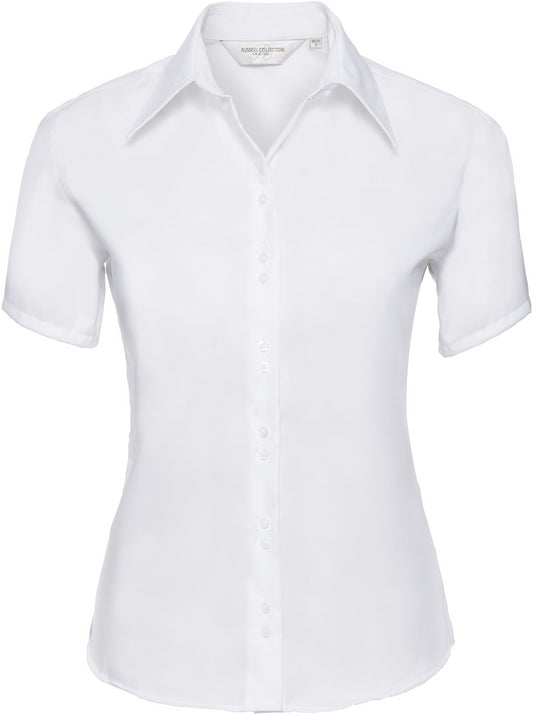 Russell Ultimate Non Iron S/S Shirt Ladies - White