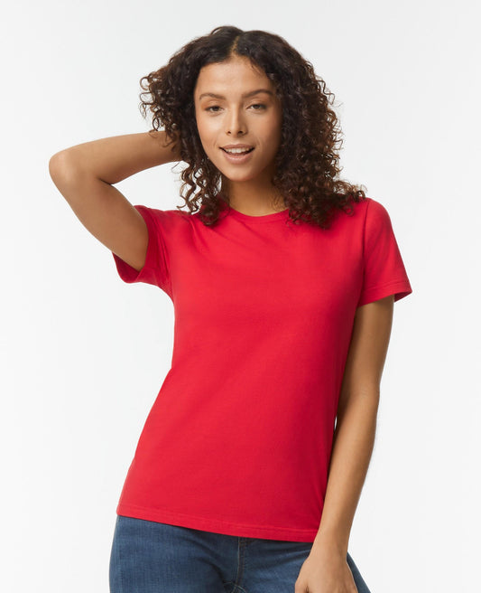 Gildan Softstyle Midweight Ladies T - Red