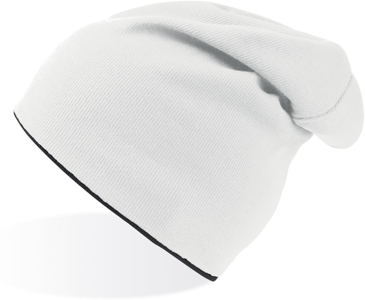 Atlantis Extreme Reversible Jersey Slouch Beanie - White/Black